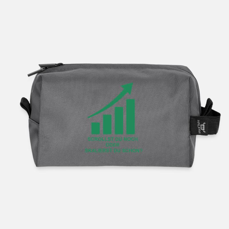 Onlinebusiness Motivation - Recycelte Kulturtasche - Anthrazit