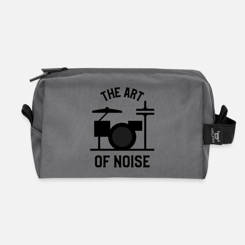 Die Kunst des Lärms – Drumkit-Design - Recycelte Kulturtasche - Anthrazit