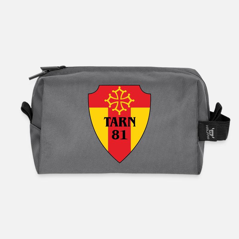 Tarn-Wappen 81 - Recycelte Kulturtasche - Anthrazit