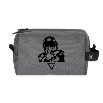 pilot - Recycled Toiletry Zip Bag - anthracite - Front