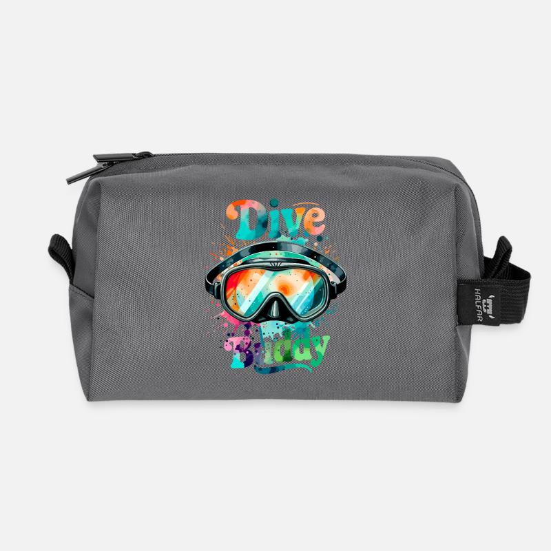 Dive Buddy Taucherbrille - Recycelte Kulturtasche - Anthrazit