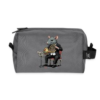 Horn Orchester Konzertratte im Smoking - Recycelte Kulturtasche - Anthrazit - Vorne