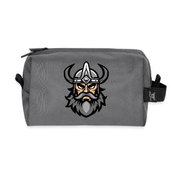 Viking Head Valhalla - Trousse de toilette en tissu recyclé - anthracite - Devant