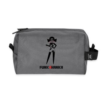 FUNK A HANKA - Recycled Toiletry Zip Bag - anthracite - Front