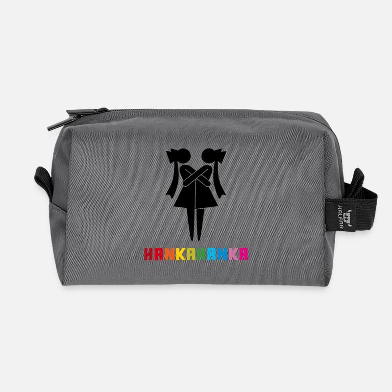 HANKAHANKA  - Recycelte Kulturtasche - Anthrazit