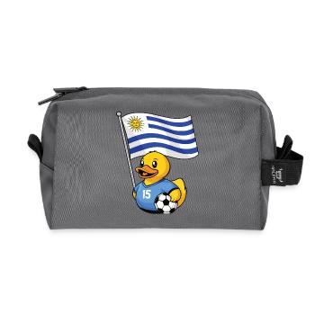 Uruguay Fußball Fan Shirt für stolze Fans - Recycelte Kulturtasche - Anthrazit - Vorne