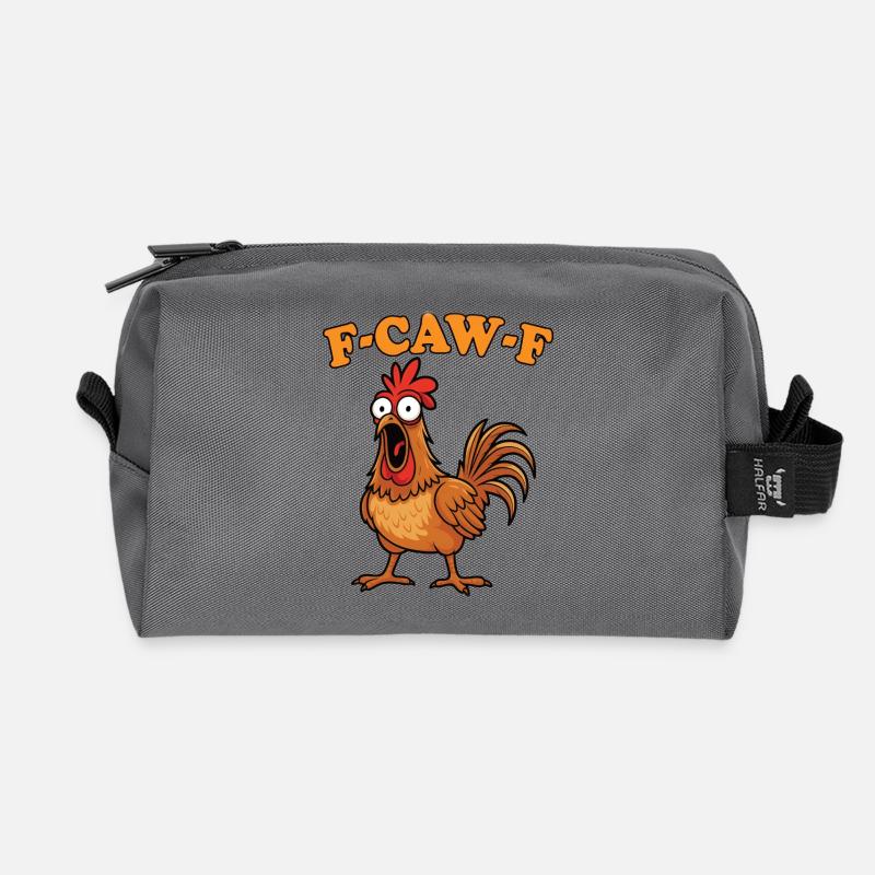 Fcawf Chicken Pun - Recycelte Kulturtasche - Anthrazit