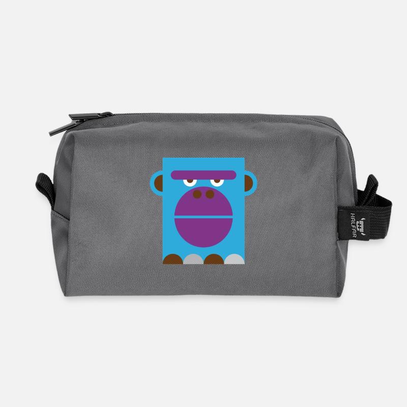 Gorilla - Recycelte Kulturtasche - Anthrazit