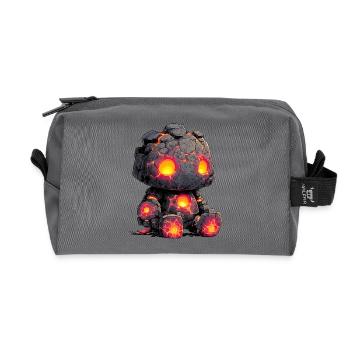 Enfant Héros de Pierre Golem de Lave - Trousse de toilette en tissu recyclé - anthracite - Devant