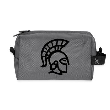 Spartan - Recycled Toiletry Zip Bag - anthracite - Front