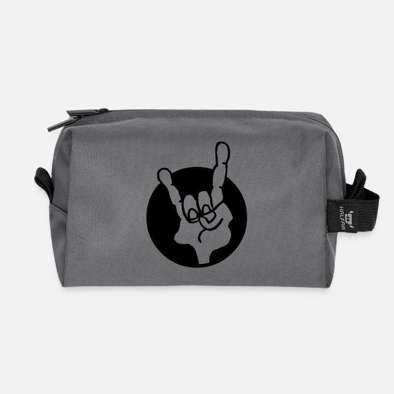 Hand rock - Recycelte Kulturtasche - Anthrazit