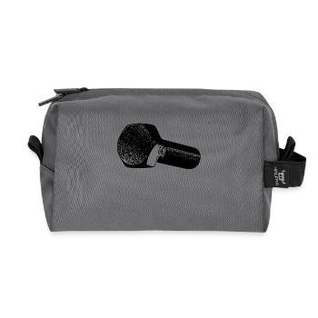 Atelier Tournevis Tournevis Papa Vis - Trousse de toilette en tissu recyclé - anthracite - Devant