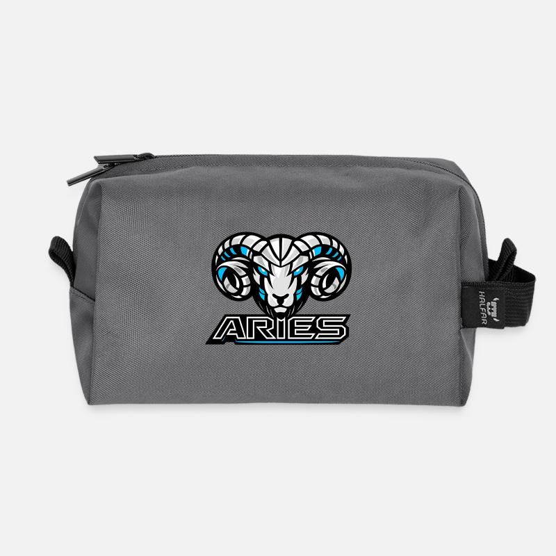 Ariete_raster - Recycelte Kulturtasche - Anthrazit