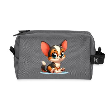 chihuahua - Trousse de toilette en tissu recyclé - anthracite - Devant