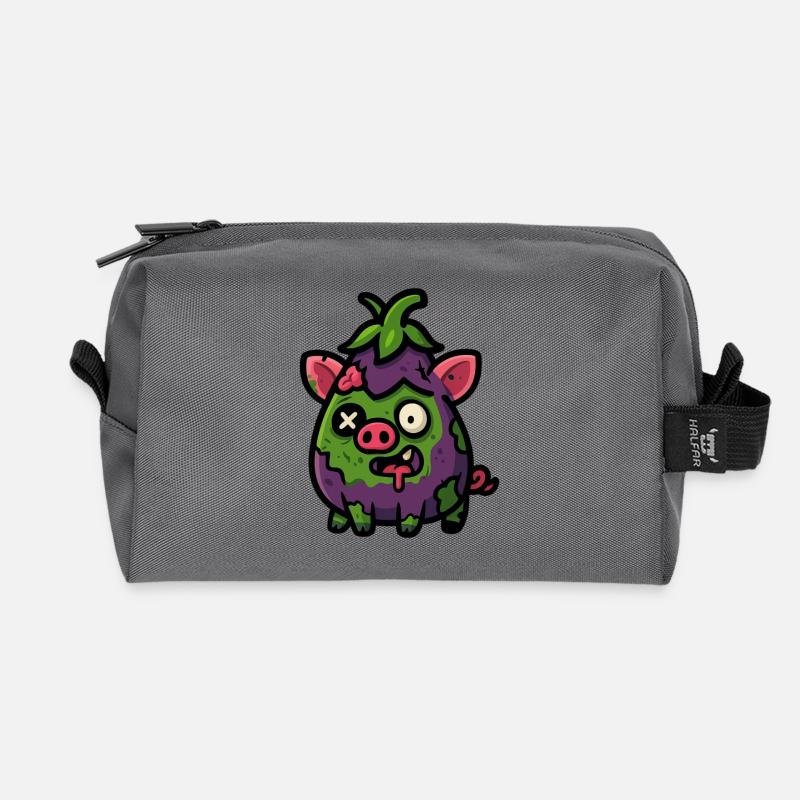 Zombie-Schwein - Recycelte Kulturtasche - Anthrazit