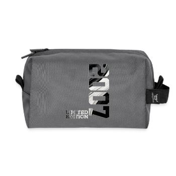 19TH BIRTHDAY LIMITED EDITION 2007 - Recycled Toiletry Zip Bag - anthracite - Front