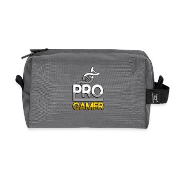 PRO GAMER (Gelb) + DNA - Gaming - Recycelte Kulturtasche - Anthrazit - Vorne
