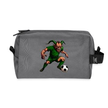 Football du diable - Trousse de toilette en tissu recyclé - anthracite - Devant