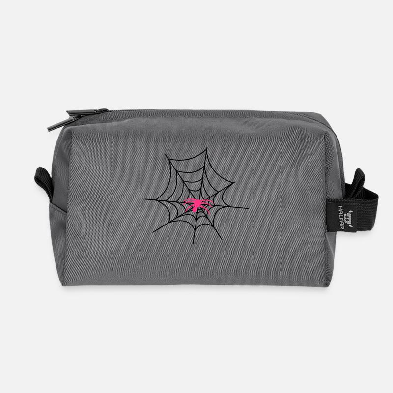 2541614 12357668 spinne - Recycelte Kulturtasche - Anthrazit