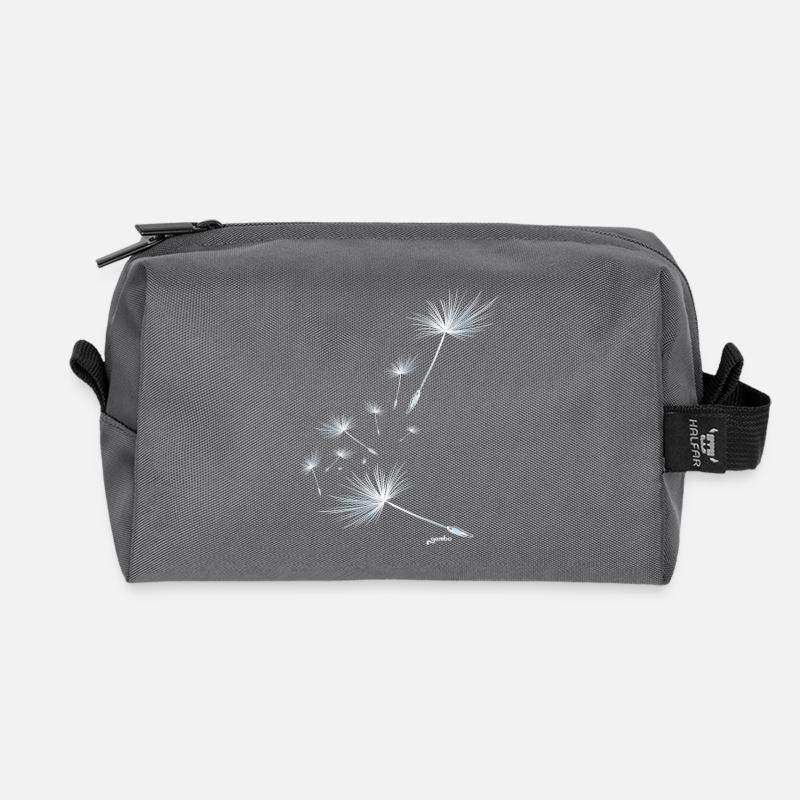 Pusteblume Design 2 - Recycelte Kulturtasche - Anthrazit