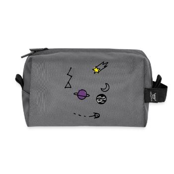 Universe - Recycled Toiletry Zip Bag - anthracite - Front