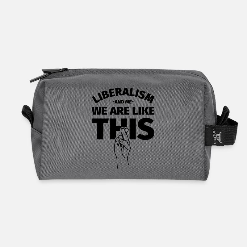 Liberalismus Liberaler - Recycelte Kulturtasche - Anthrazit