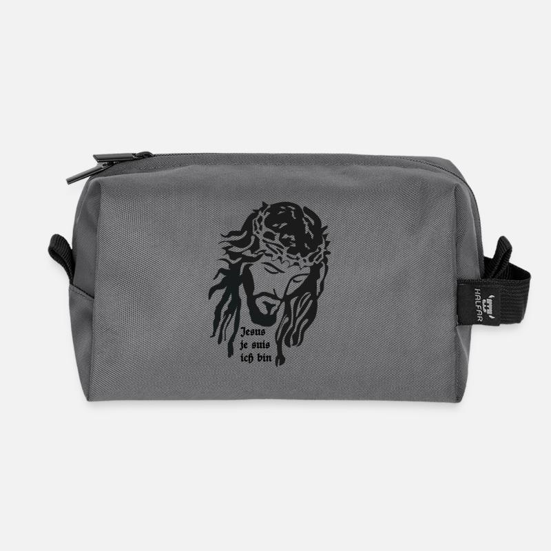 Jesus - Recycelte Kulturtasche - Anthrazit