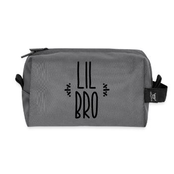 lil bro - Recycelte Kulturtasche - Anthrazit - Vorne