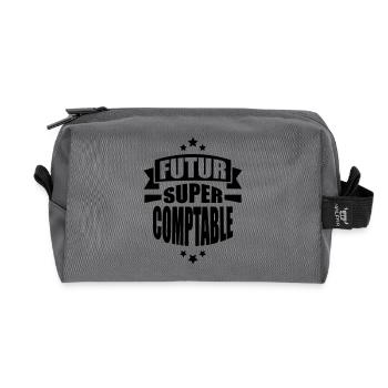 futur super comptable - Trousse de toilette en tissu recyclé - anthracite - Devant