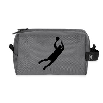 Men basketball de - Recycelte Kulturtasche - Anthrazit - Vorne