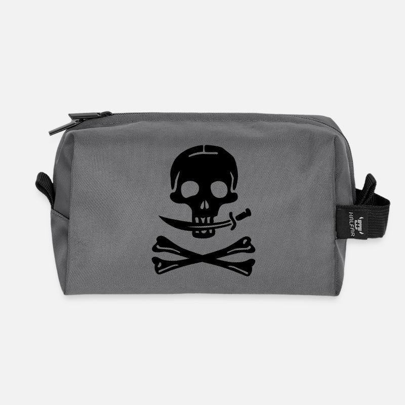 Pirat - piraten - Recycelte Kulturtasche - Anthrazit