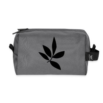 feuille - Trousse de toilette en tissu recyclé - anthracite - Devant