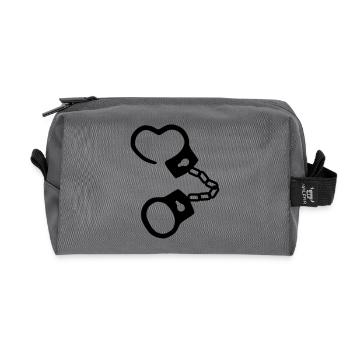 Handschellen - Recycled Toiletry Zip Bag - anthracite - Front