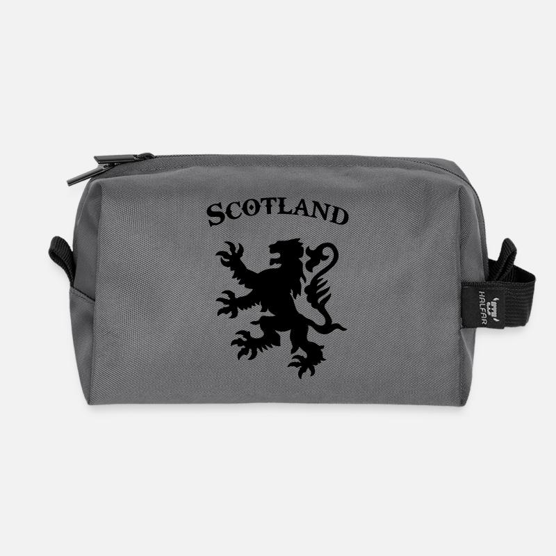 scotland - Recycled Toiletry Zip Bag - anthracite