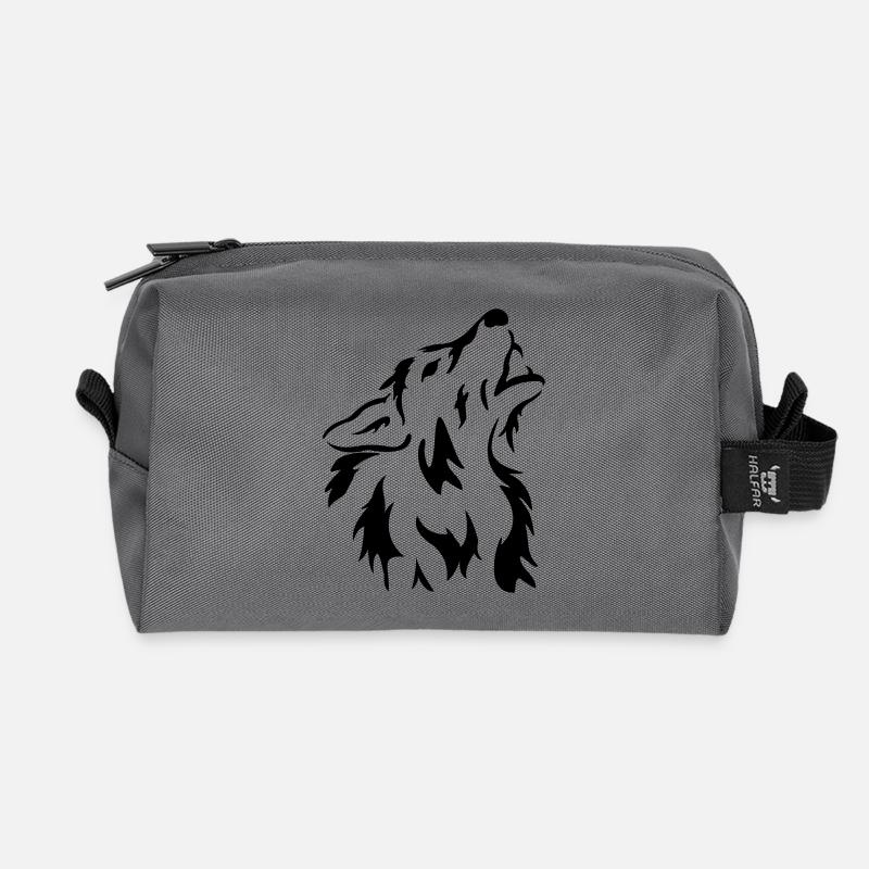 Wolf Shirt oder Hoodie selber gestalten bedrucken - Recycelte Kulturtasche - Anthrazit