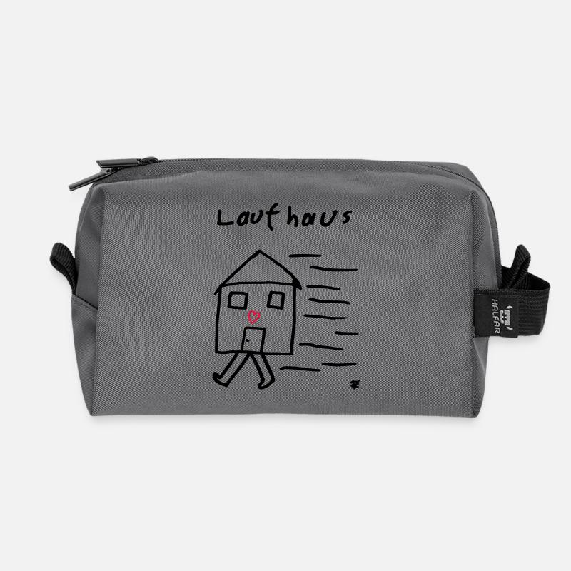Laufhaus - Recycelte Kulturtasche - Anthrazit