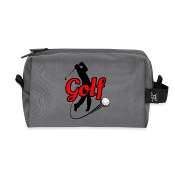 Golf 4 - Recycled Toiletry Zip Bag - anthracite - Front