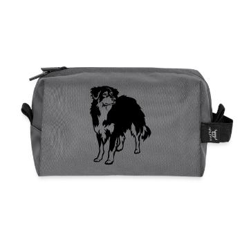 Berger australien - Trousse de toilette en tissu recyclé - anthracite - Devant