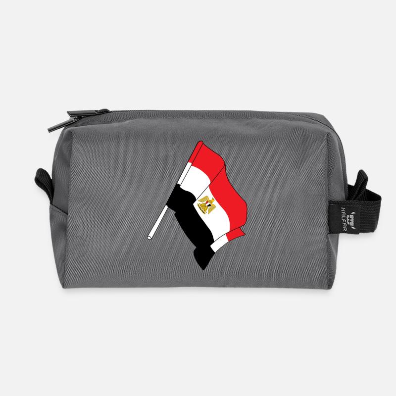 Flagge: Egypt - Recycelte Kulturtasche - Anthrazit