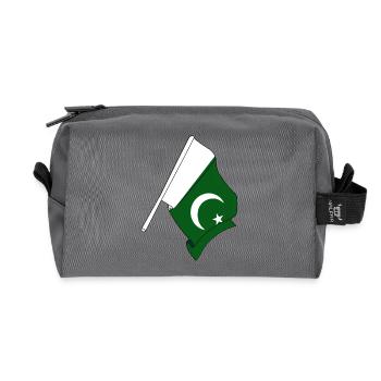 Flagge Pakistan - Recycelte Kulturtasche - Anthrazit - Vorne