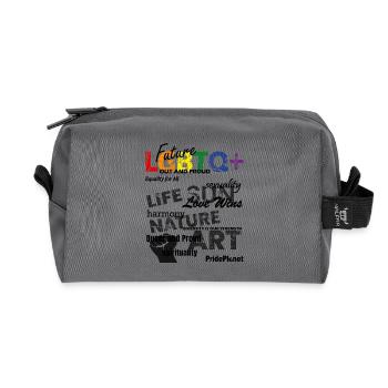 Celebrating Love & Diversity - Recycelte Kulturtasche - Anthrazit - Vorne