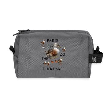 Danse du canard - Trousse de toilette en tissu recyclé - anthracite - Devant