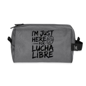 Look de lutte mexicaine - Trousse de toilette en tissu recyclé - anthracite - Devant