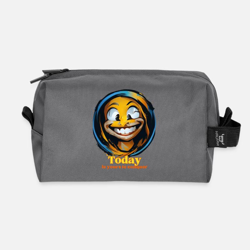 is yours to conquer - Trousse de toilette en tissu recyclé - anthracite