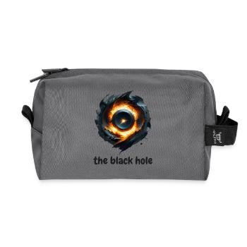 Das Schwarze Loch - Recycelte Kulturtasche - Anthrazit - Vorne