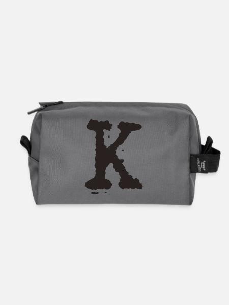 K - Recycelte Kulturtasche - Anthrazit