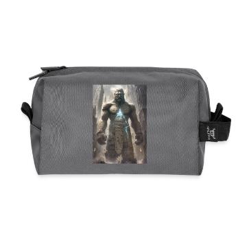 Golem jüdisch Judentum Geschenk - Recycelte Kulturtasche - Anthrazit - Vorne