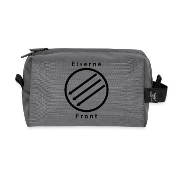 Front d’Eiserne - Drei Pfeile - Trousse de toilette en tissu recyclé - anthracite - Devant