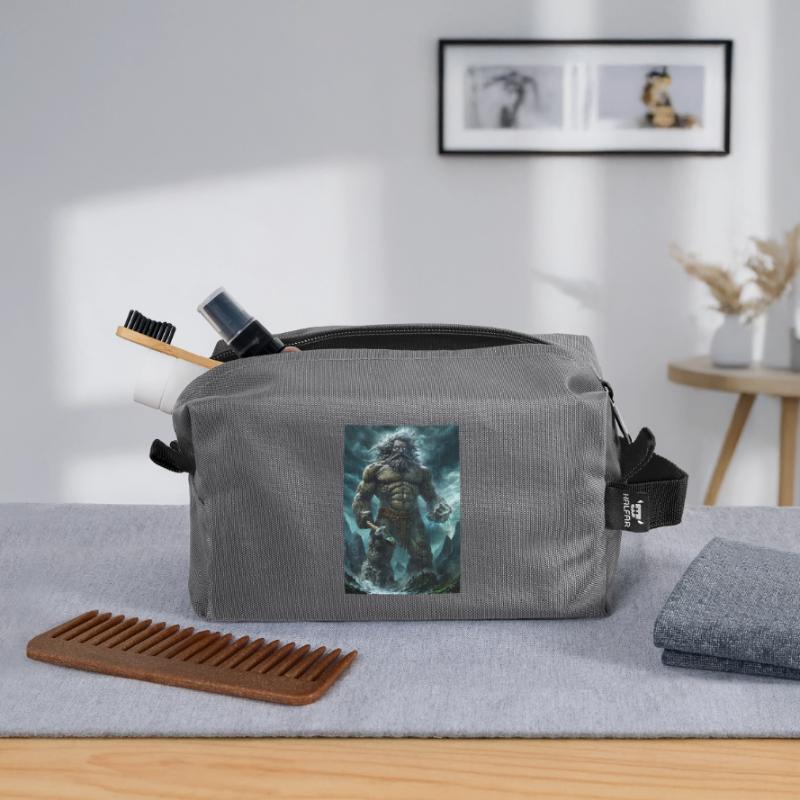 Cadeau géant géant Trousse de toilette en tissu recyclé