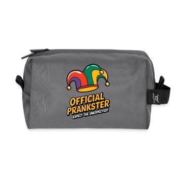 Offizieller Prankster Narrenhut – Funny Mischief Mak - Recycelte Kulturtasche - Anthrazit - Vorne